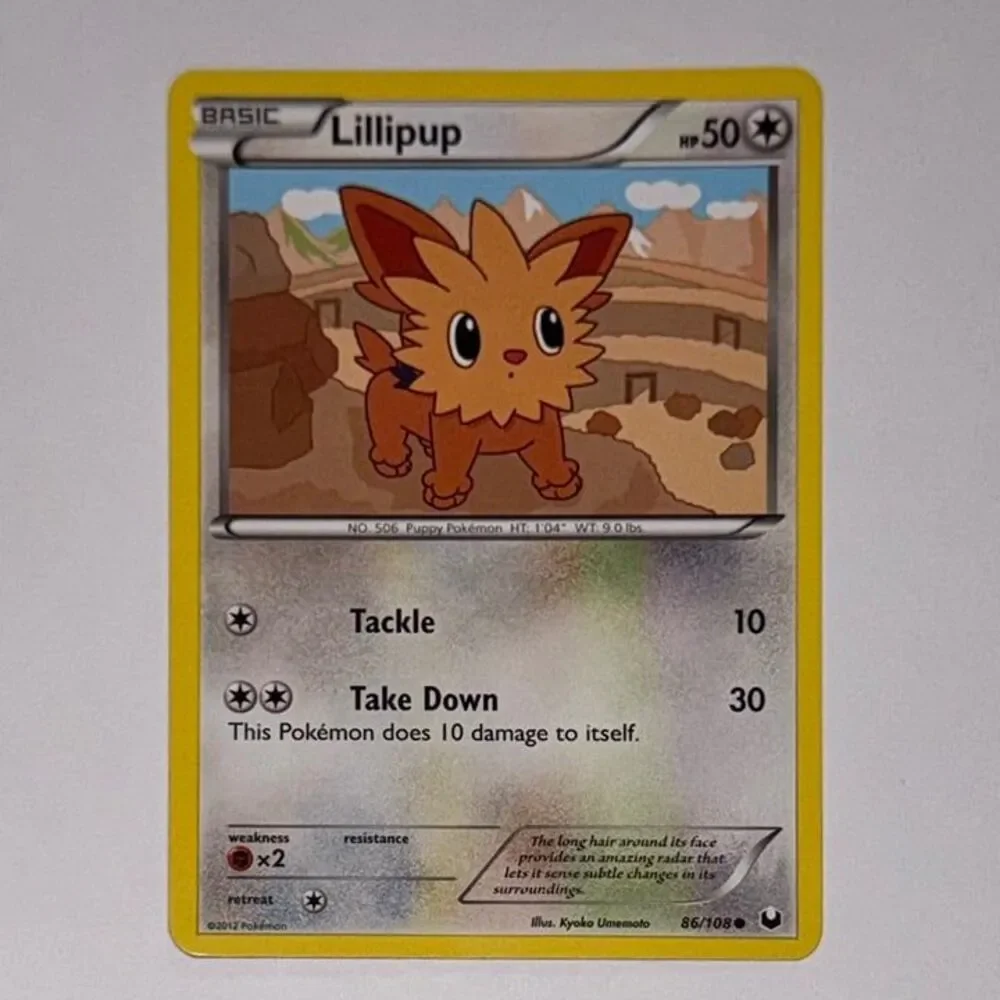 lillipup pokemon card Boundaries Crossed 120 Lillipup Reverse Holo CGC 9 - Subgrades main image 1